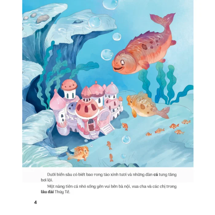 Truyện cổ tích nổi tiếng song ngữ Việt - Anh- The Little Mermaid - Nàng tiên cá - Ảnh 2