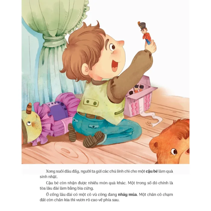 Truyện cổ tích nổi tiếng song ngữ Việt - Anh - The Steadfast Tin Soldier - Chú lính chì dũng cảm - Ảnh 2