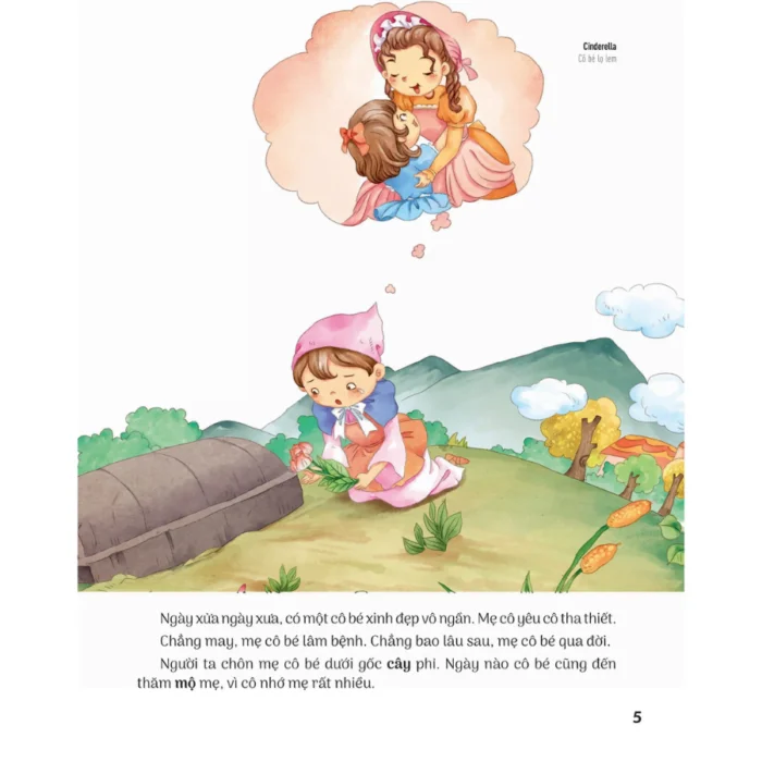 Truyện cổ tích nổi tiếng song ngữ Việt - Anh - Cinderella - Cô bé Lọ Lem - Ảnh 3