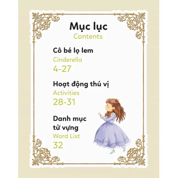 Truyện cổ tích nổi tiếng song ngữ Việt - Anh - Cinderella - Cô bé Lọ Lem - Ảnh 5