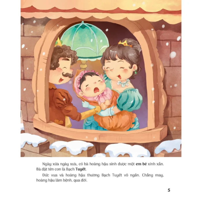 Truyện cổ tích nổi tiếng song ngữ Việt - Anh - Snow White - Nàng Bạch Tuyết - Ảnh 3