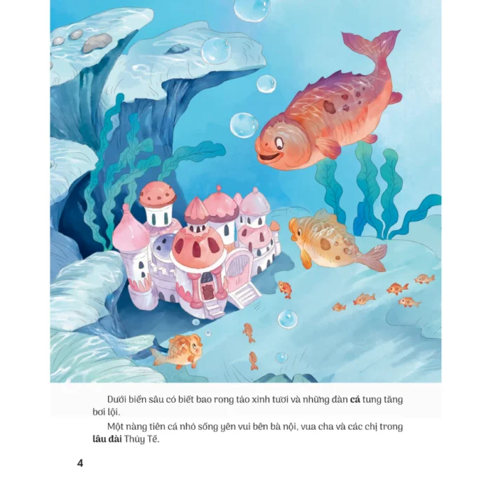 Truyện cổ tích nổi tiếng song ngữ Việt - Anh- The Little Mermaid - Nàng tiên cá - Ảnh 4